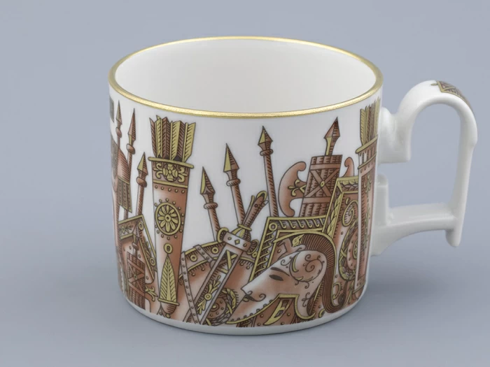 Чашка с блюдцем в подарочной упаковке, форма Охотничий, рисунок Триумф Victoria, арт. 81.32470.00.1,  Чашка с блюдцем в подарочной упаковке, форма Охотничий, рисунок Триумф Victoria, арт. 81.32470.00.1,