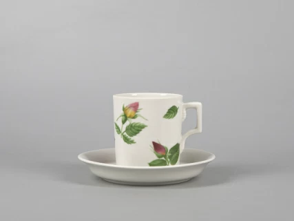Чашка с блюдцем чайная форма Гербовая рисунок Розариум арт. 81.30483.00.1, 