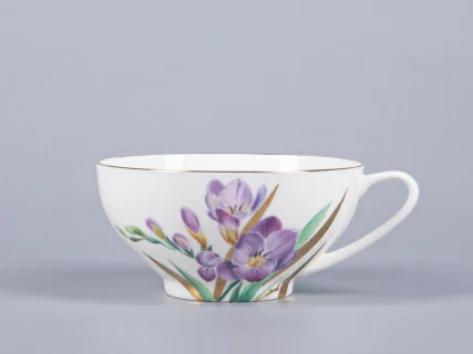 Чашка с блюдцем чайная 300 мл форма Купольная рисунок Freesia арт. 81.29659.00.1, 