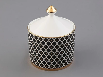 Сервиз чайный форма Идиллия рисунок Неро 1, на 4 персоны 10 предметов, арт. 81.32140.00.1