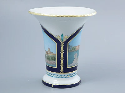 Ваза форма Ампирная рисунок Невские берега, арт. 80.44194.00.1