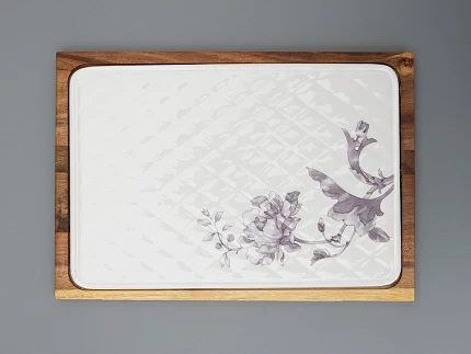 Доска сырная малого размера форма Стандартная, рисунок Monplaisir Violet в упаковке арт 42.00064.00.1 Доска сырная малого размера форма Стандартная, рисунок Monplaisir Violet в упаковке арт 42.00064.00.1