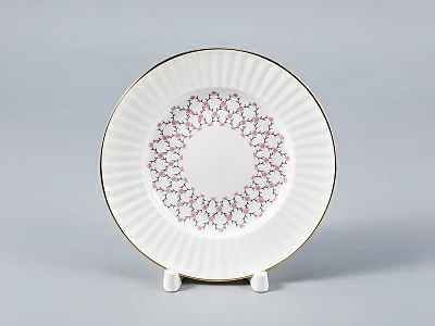 Тарелка 155 мм Волна "Розовая сетка" арт.  80.09274.00.1