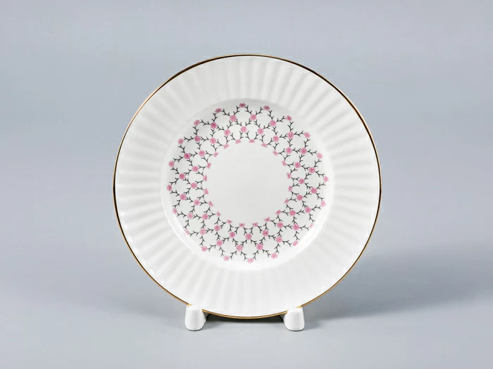 Тарелка 155 мм Волна "Розовая сетка" арт.  80.09274.00.1, 