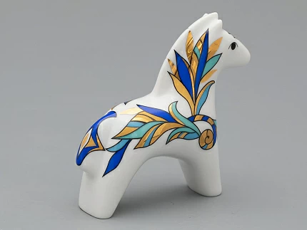 Скульптура форма Лошадь рисунок Синяя арт 82.04519.00.1 Скульптура форма Лошадь рисунок Синяя арт 82.04519.00.1