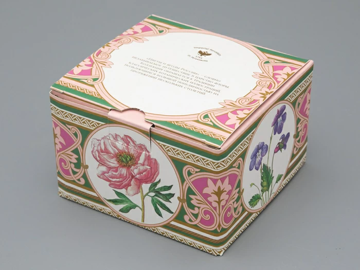 Туалетная коробочка в подарочной упаковке, форма Круглая, рисунок Мак восточный, арт 81.33191.00.1,  Туалетная коробочка в подарочной упаковке, форма Круглая, рисунок Мак восточный, арт 81.33191.00.1,