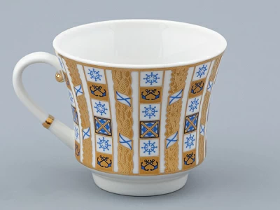 Чашка с блюдцем чайная форма Банкетная рисунок Кронштадт, арт. 81.32241.00.1