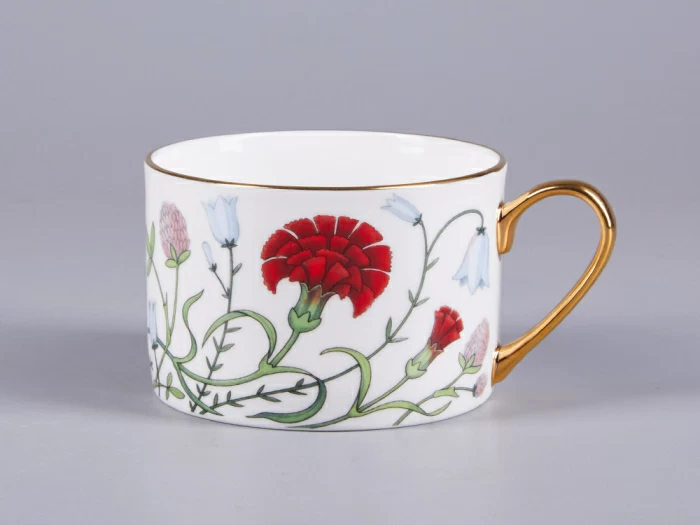 Чашка с блюдцем 250 мл форма Идиллия рисунок Сад Алисы арт. 81.30747.00.1, 