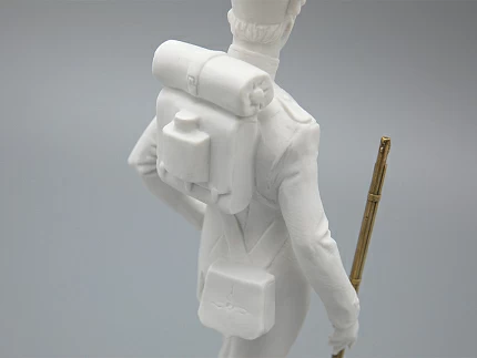 Скульптура  Рядовой русской пехоты Николая I, в подарочной упаковке, рисунок Белый бисквит, арт 81.33426.00.1