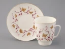 Чашка с блюдцем кофейная 165 мл форма Майская рисунок Розовые веточки арт. 81.13735.00.1, 