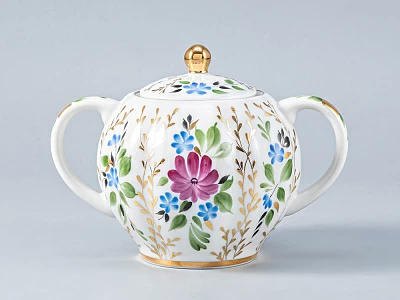 Сервиз чайный Тюльпан Золотые травки, 6 персон 14 предметов, арт. 81.20940.00.1