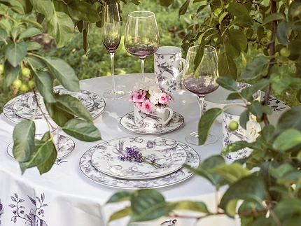 Тарелка мелкая 270 мм форма Европейская рисунок Monplaisir Violet, арт. 80.37453.00.5