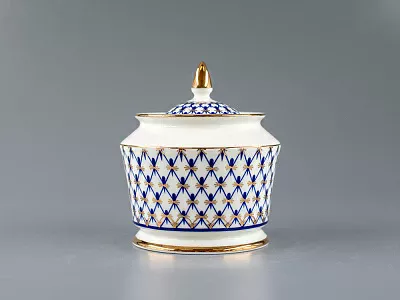 Сахарница Юлия Кобальтовая сетка арт. 80.66467.00.1