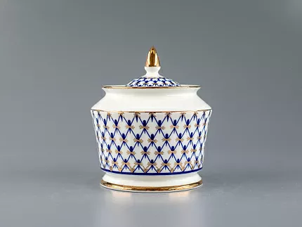 Сахарница Юлия Кобальтовая сетка арт. 80.66467.00.1