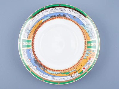 Чашка с блюдцем кофейная 180 мл форма Билибина Деревня на озере 180 мл арт. 81.15225.00.1