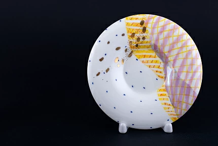 Блюдце кофейное Шифон на форме Юлия арт 60.11607.00.1