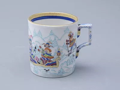 Сервиз чайный форма Гербовая рисунок Зимние забавы, 4 персоны 10 предметов арт. 81.20899.00.1