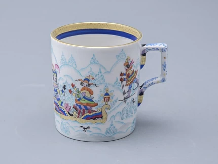 Сервиз чайный форма Гербовая рисунок Зимние забавы, 4 персоны 10 предметов арт. 81.20899.00.1 Сервиз чайный форма Гербовая рисунок Зимние забавы, 4 персоны 10 предметов арт. 81.20899.00.1