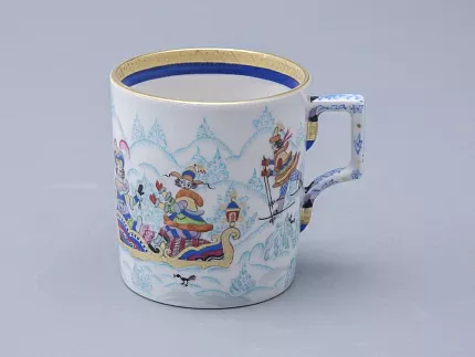 Сервиз чайный форма Гербовая рисунок Зимние забавы, 4 персоны 10 предметов арт. 81.20899.00.1