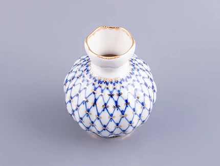 Ваза для цветов Тюльпан Кобальтовая сетка арт. 80.04257.00.1