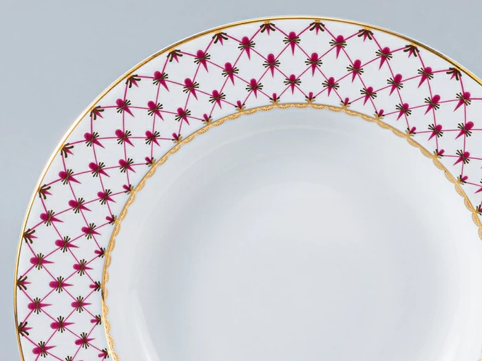 Сервиз столовый форма Молодежная рисунок Сетка-Блюз-2, 6 персон 24 предмета, арт. 81.26393.00.1, 