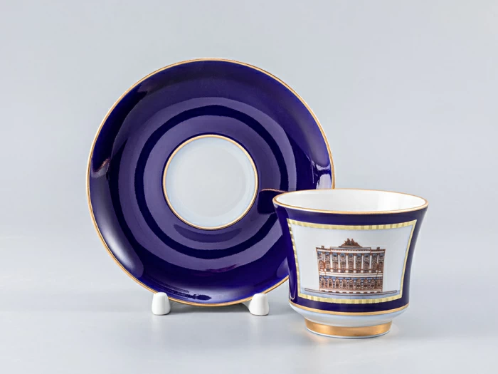 Чашка с блюдцем чайная 220 мл форма Банкетная рисунок Классика Петербурга 52% №6 арт. 81.18107.00.1, 