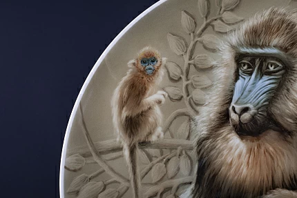 Блюдо Год Обезьяны на форме Круглая, арт 60.14813.00.1