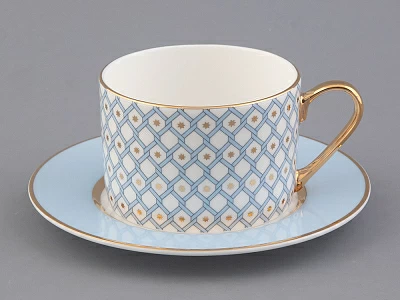 Сервиз чайный форма Идиллия рисунок Азур, 4 персоны 10 предметов, арт. 81.27757.00.1