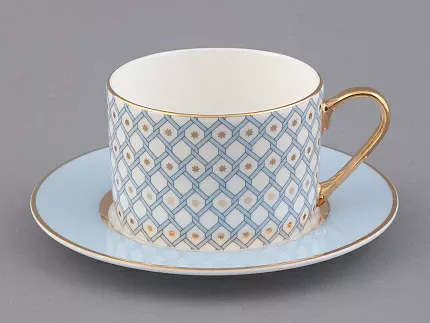 Сервиз чайный форма Идиллия рисунок Азур, 4 персоны 10 предметов, арт. 81.27757.00.1