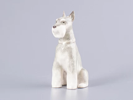 Скульптура Цвергшнауцер сидящий Нора арт. 82.82962.00.1