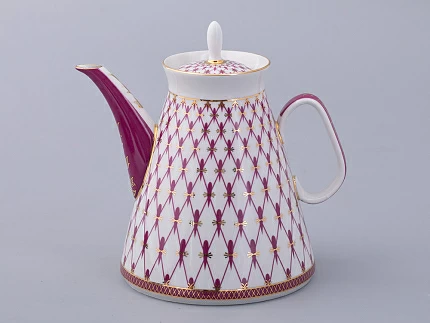Чайник доливной 1350 мл форма Молодежная рисунок Сетка-Блюз 2 арт. 80.92728.00.1