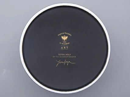 Шкатулка в подарочной упаковке, форма Идиллия, рисунок Тотем. Волк арт. 81.31593.00.1, 