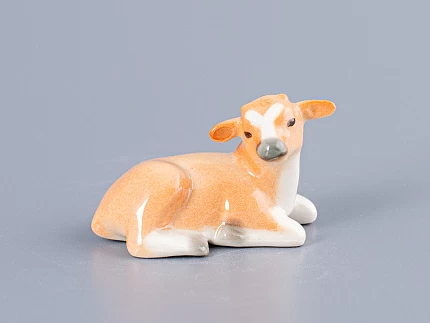 Скульптура форма Бычок-малыш рисунок Рыжий арт. 82.63993.00.1
