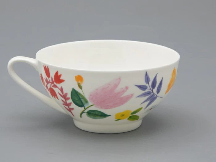 Чашка с блюдцем чайная форма Купольная рисунок Primavera, арт. 81.34274.00.1, 