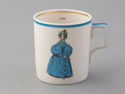 Чашка с блюдцем чайная 220 мл форма Гербовая рисунок Modes de Paris 1836 арт. 81.25417.00.1 Чашка с блюдцем чайная 220 мл форма Гербовая рисунок Modes de Paris 1836 арт. 81.25417.00.1