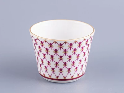 Чашка с блюдцем чайная 200 мл форма Молодежная рисунок Сетка-Блюз 2 арт. 81.24869.00.1