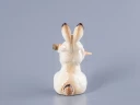 Скульптура Заяц с морковкой № 3 арт. 82.01964.00.1, 