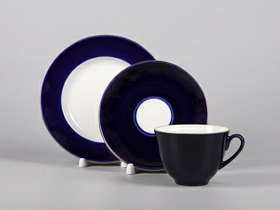 Трехпредметный комплект чайный 230 мл форма Весенняя рисунок Ночка арт. 81.11158.00.1