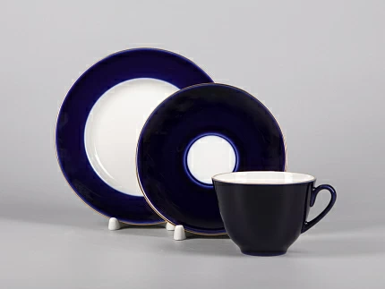 Трехпредметный комплект чайный 230 мл форма Весенняя рисунок Ночка арт. 81.11158.00.1