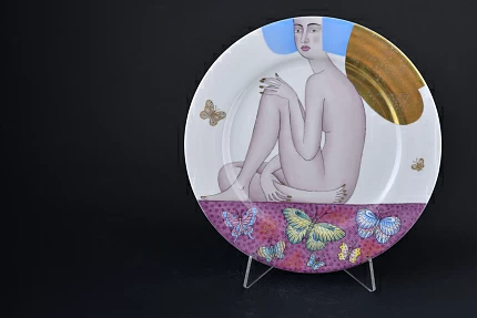 Декоративная тарелка Энтомология, на форме Mazarin 300 мм, арт 60.12084.00.5