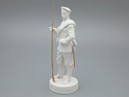 Скульптура Рядовой эпохи Александра III, в подарочной упаковке, рисунок Белый бисквит, арт 81.33430.00.1