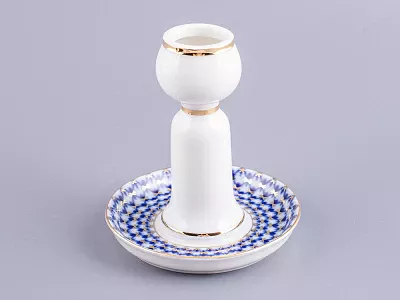 Подсвечник Бутон Кобальтовая сетка арт. 80.06952.00.1