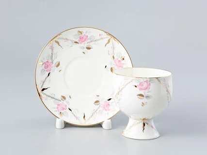 Чашка с блюдцем кофейная 160 мл., форма  Классическая-2, рисунок Галантный  арт. 81.13784.00.1, 