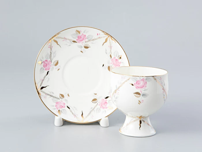 Чашка с блюдцем кофейная 160 мл., форма  Классическая-2, рисунок Галантный  арт. 81.13784.00.1, 