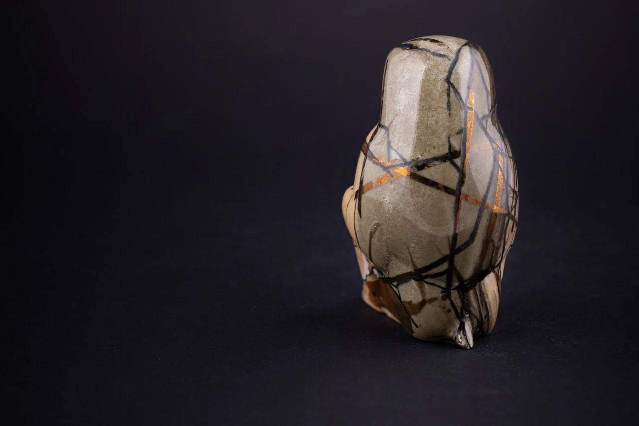 Скульптура Павиан с детенышем, рисунок Счастья в Новом году, арт 40.00979.00.1, 