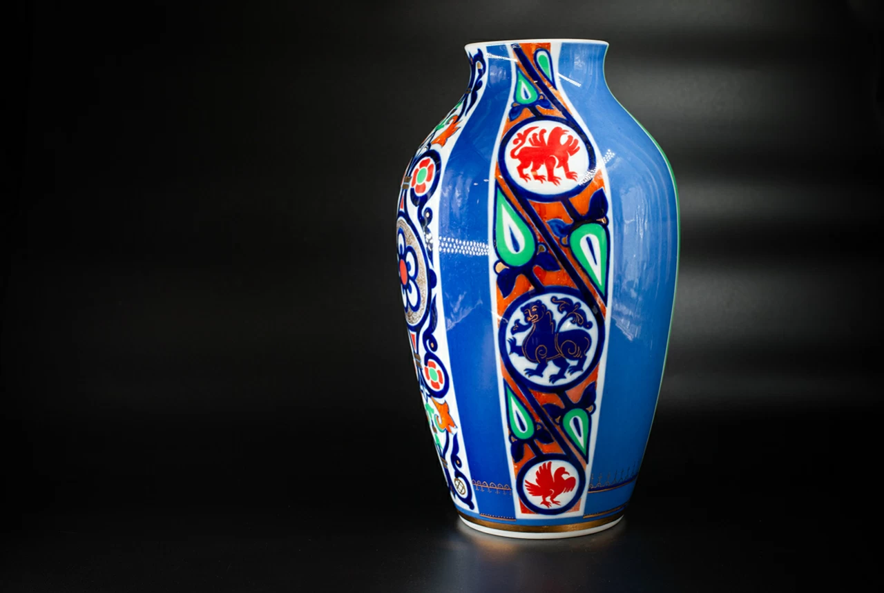 Ваза форма Ламповая рисунок Русский стиль II арт. 60.10674.00.1, 