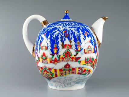 Комплект чайников форма Новгородский рисунок Зимняя сказка арт. 81.13998.00.1, 