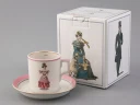 Чашка с блюдцем чайная 220 мл форма Гербовая рисунок Modes de Paris 1828 арт. 81.25414.00.1, Чашка с блюдцем чайная 220 мл форма Гербовая рисунок Modes de Paris 1828 арт. 81.25414.00.1,