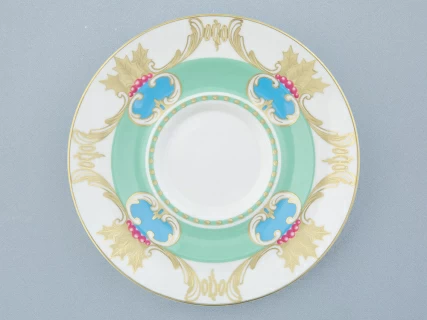 Чашка с блюдцем чайная 240 мл форма Айседора рисунок Аквамарин арт. 81.30907.00.1, 