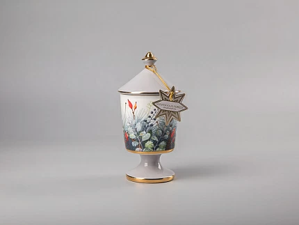 Свеча ароматическая в подарочной упаковке, форма Идиллия рисунок Календа аромат Загадочный лес арт. 81.31005.00.1